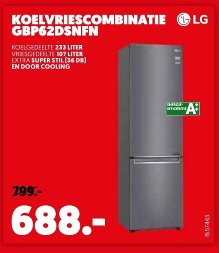 LG   koelvriescombinatie folder aanbieding bij  Mediamarkt - details