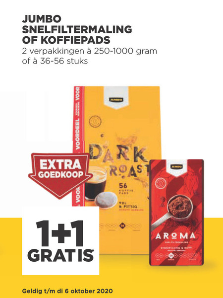 Jumbo Huismerk   koffiepad, koffie folder aanbieding bij  Jumbo - details