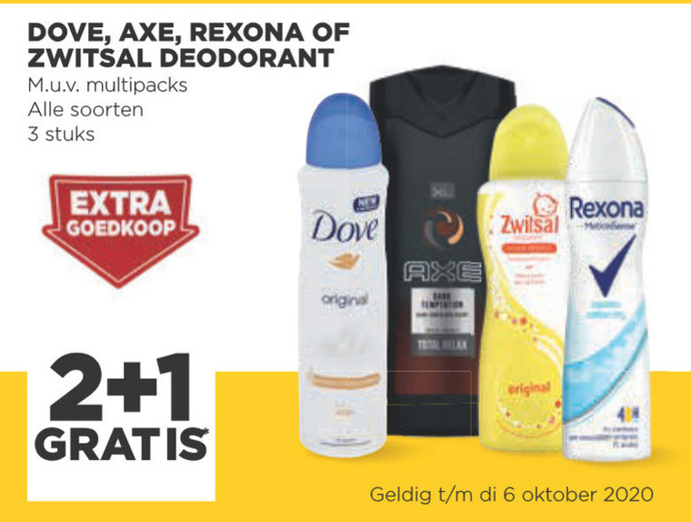 Rexona   deodorant folder aanbieding bij  Jumbo - details