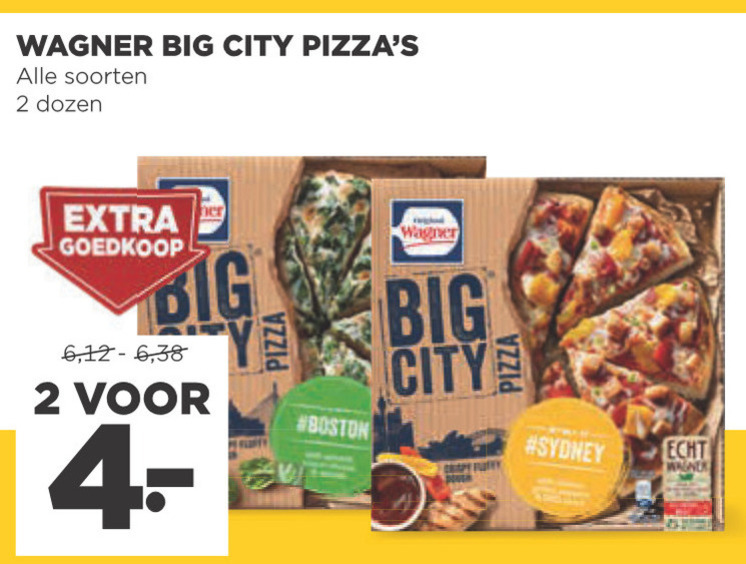 Wagner   diepvriespizza folder aanbieding bij  Jumbo - details