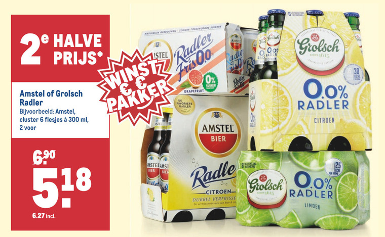 Amstel   radler bier folder aanbieding bij  Makro - details