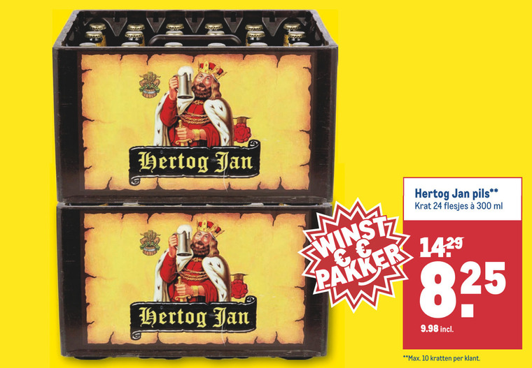 Hertog Jan   krat bier folder aanbieding bij  Makro - details