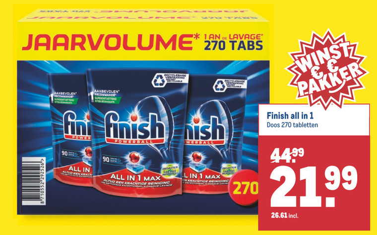 Finish   vaatwasmiddel folder aanbieding bij  Makro - details