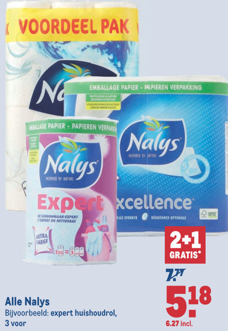 Nalys   toiletpapier, keukenpapier folder aanbieding bij  Makro - details