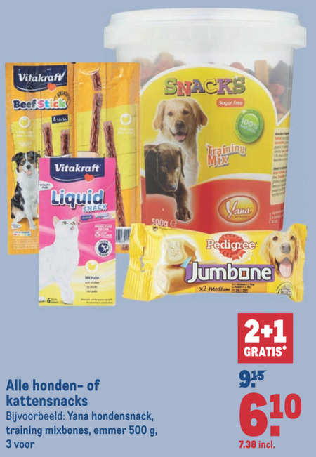 Alle merken   kattensnacks, hondensnacks folder aanbieding bij  Makro - details