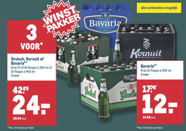 Bavaria   krat bier folder aanbieding bij  Makro - details