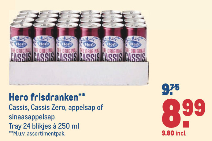 Hero   frisdrank folder aanbieding bij  Makro - details