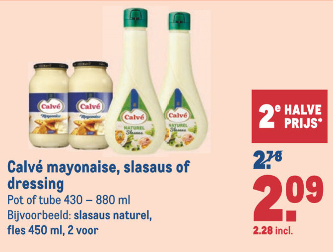 Calve   slasaus, mayonaise folder aanbieding bij  Makro - details