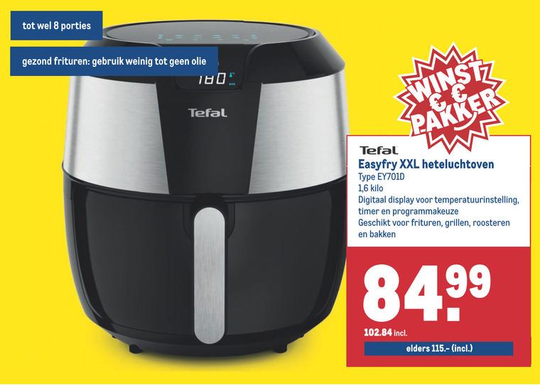 Tefal   friteuse folder aanbieding bij  Makro - details