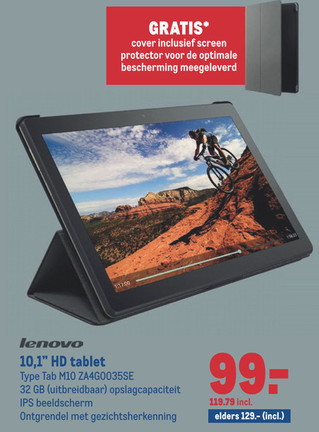 Lenovo   tablet folder aanbieding bij  Makro - details