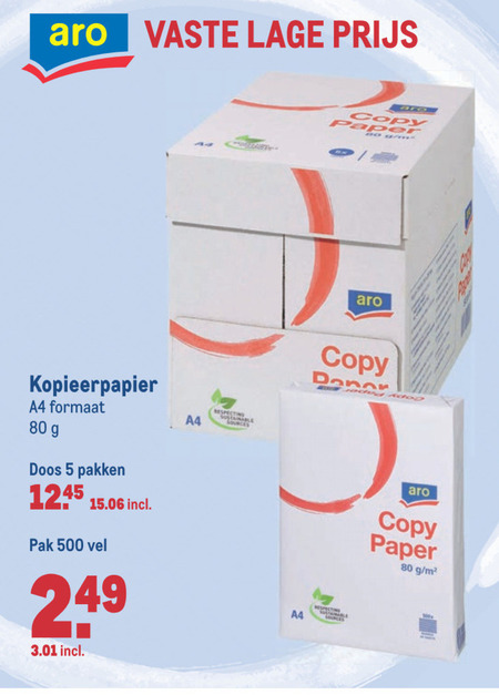 Aro   printerpapier folder aanbieding bij  Makro - details