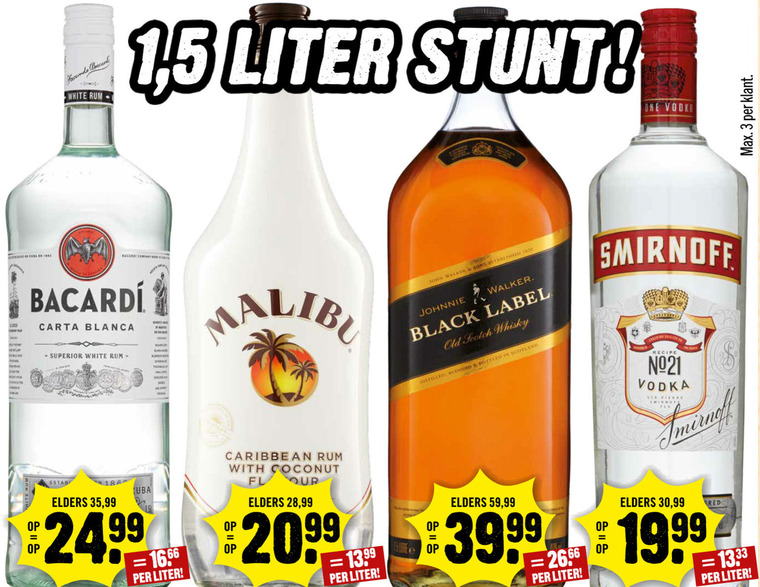 Smirnoff   wodka, likeur folder aanbieding bij  Dirck III - details