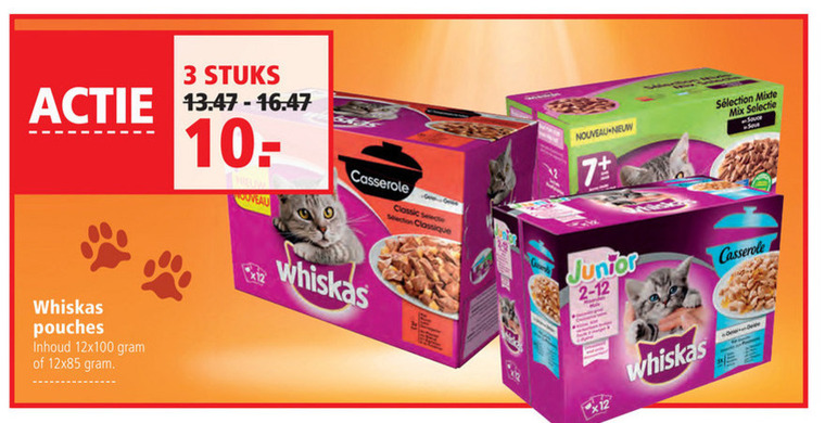 Whiskas   kattenvoer folder aanbieding bij  Welkoop - details