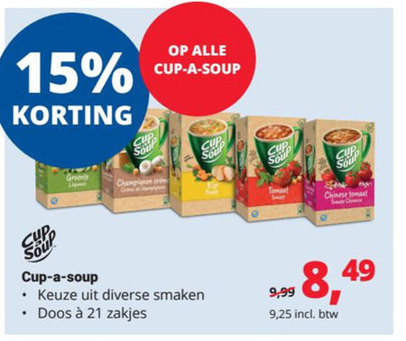 Cup a Soup   soep folder aanbieding bij  Office Centre - details