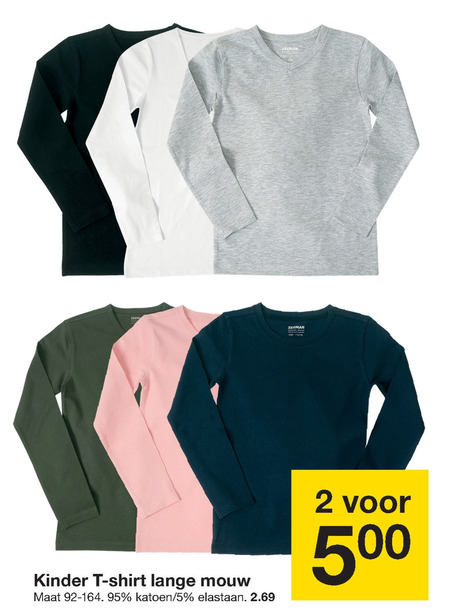 Boer vervangen onwetendheid jongens t-shirt, meisjes t-shirt folder aanbieding bij Zeeman - details