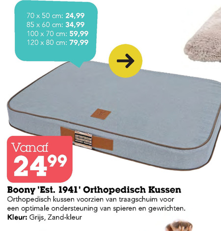 Boony   hondenkussen folder aanbieding bij  Discus Hengelsport - details