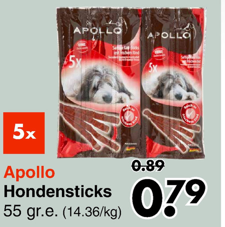 Apollo   hondensnacks folder aanbieding bij  Wibra - details