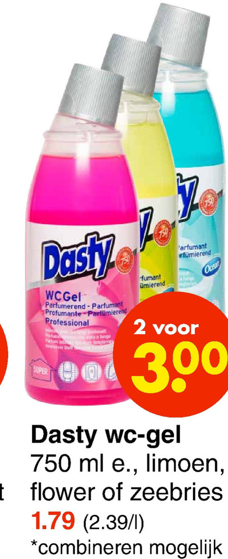 Dasty   toiletreiniger folder aanbieding bij  Wibra - details