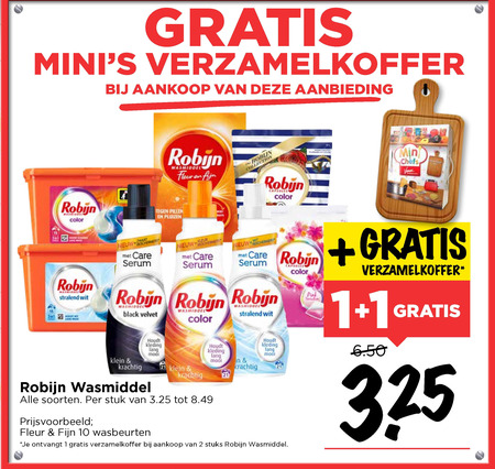 Robijn   wasmiddel folder aanbieding bij  Vomar - details