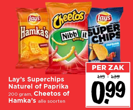 Lays   zoutje, chips folder aanbieding bij  Vomar - details