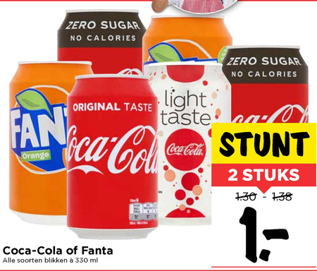 Fanta   frisdrank, cola folder aanbieding bij  Vomar - details