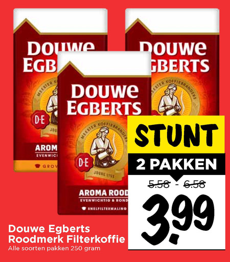 Douwe Egberts   koffie folder aanbieding bij  Vomar - details