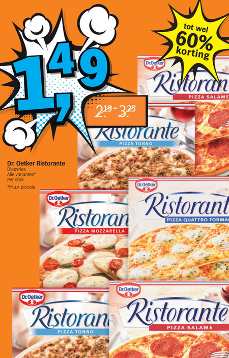 Dr Oetker   diepvriespizza folder aanbieding bij  Albert Heijn - details