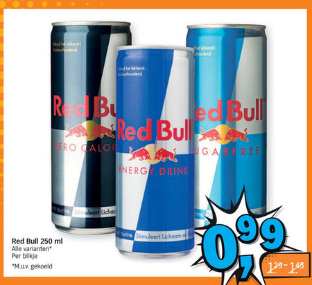 Red Bull   energiedrank folder aanbieding bij  Albert Heijn - details