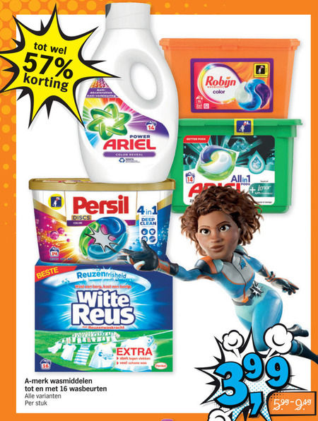 Persil   wasmiddel folder aanbieding bij  Albert Heijn - details