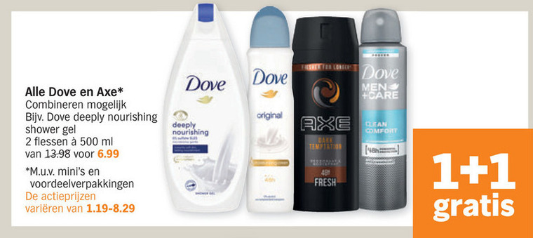 Axe   deodorant, douchegel folder aanbieding bij  Albert Heijn - details