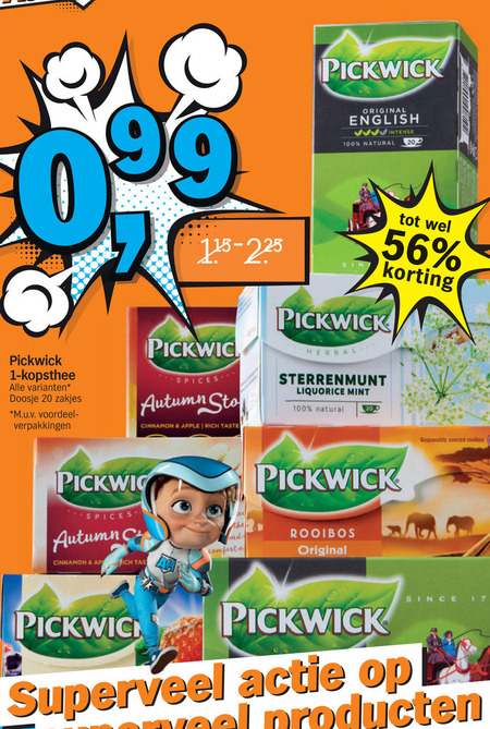 Pickwick   thee folder aanbieding bij  Albert Heijn - details