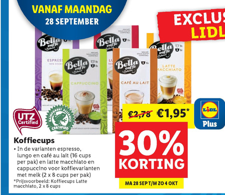 Bella Cafe   dolce gusto capsules folder aanbieding bij  Lidl - details