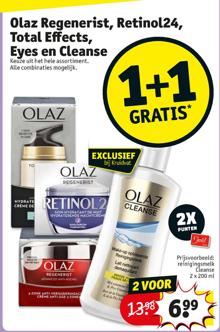 Olaz   gezichtsverzorging, oogcreme folder aanbieding bij  Kruidvat - details