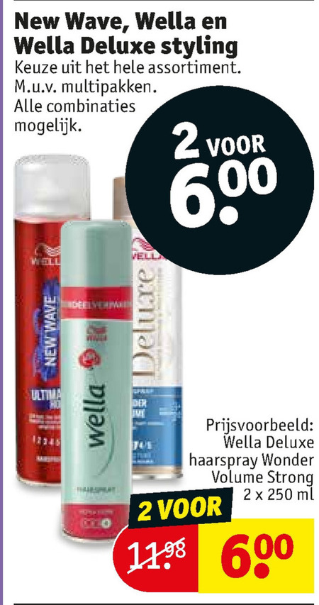 New Wave   haargel, hairspray folder aanbieding bij  Kruidvat - details