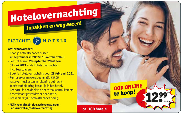 Fletcher Hotels   hotelovernachtingen folder aanbieding bij  Kruidvat - details