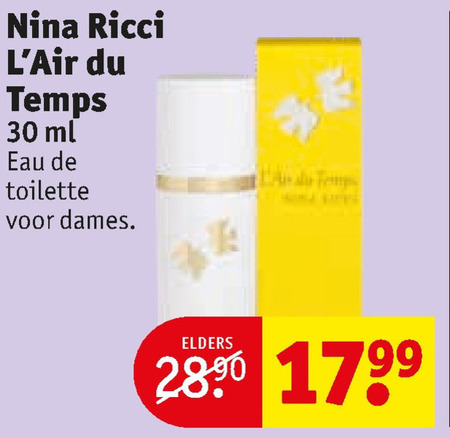 Nina Ricci   eau de toilette folder aanbieding bij  Kruidvat - details