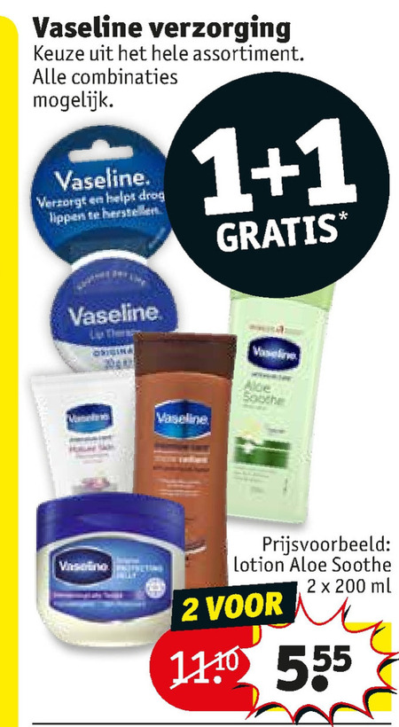 Vaseline   lippenbalsem, bodylotion folder aanbieding bij  Kruidvat - details