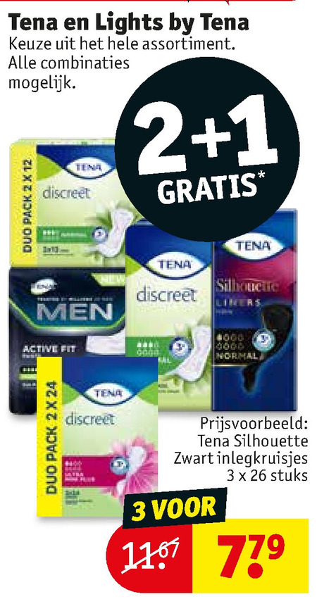 Tena Lady folder aanbieding bij Kruidvat - details