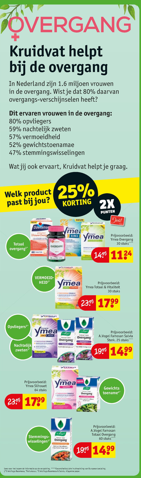 Ymea   voedingssupplement folder aanbieding bij  Kruidvat - details