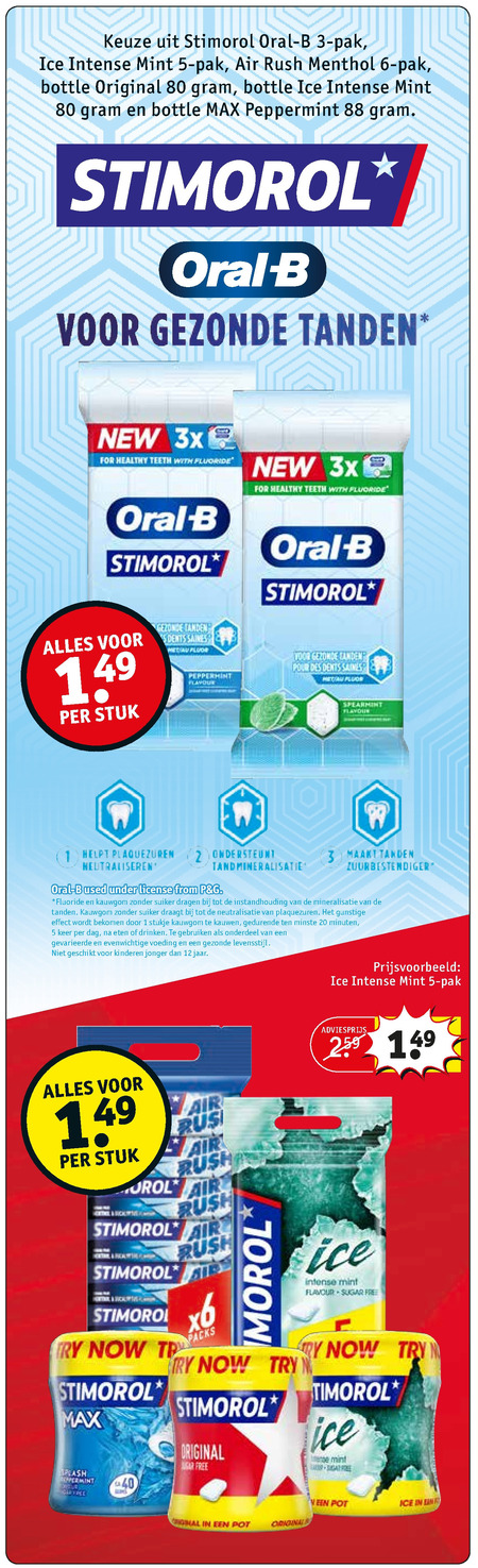 Stimorol   kauwgom folder aanbieding bij  Kruidvat - details