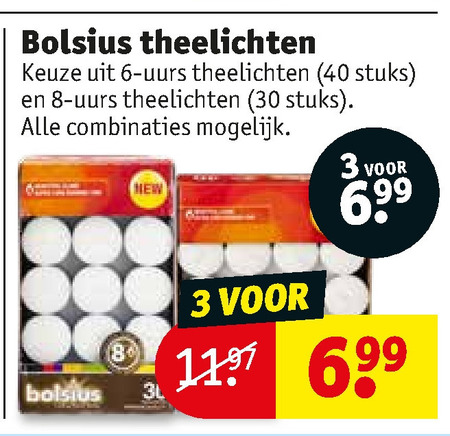 Bolsius   theelicht folder aanbieding bij  Kruidvat - details