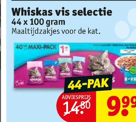 Whiskas   kattenvoer folder aanbieding bij  Kruidvat - details