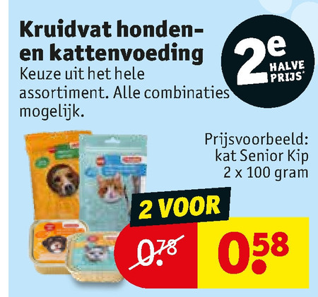 Kruidvat Huismerk   hondenvoer, kattenvoer folder aanbieding bij  Kruidvat - details