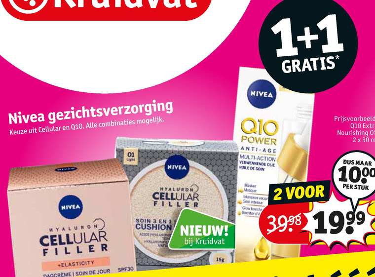 Nivea   nachtcreme, dagcreme folder aanbieding bij  Kruidvat - details