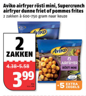 Aviko   patat, aardappelproduct folder aanbieding bij  Poiesz - details