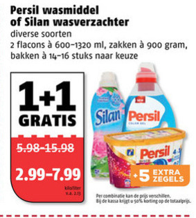 Silan   wasmiddel, wasverzachter folder aanbieding bij  Poiesz - details