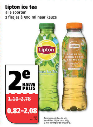 Lipton   ice tea folder aanbieding bij  Poiesz - details