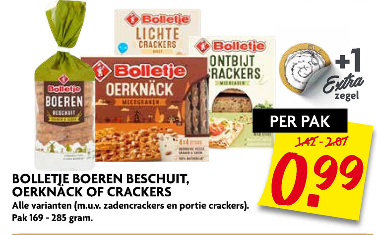 Bolletje   knackebrod, crackers folder aanbieding bij  Dekamarkt - details