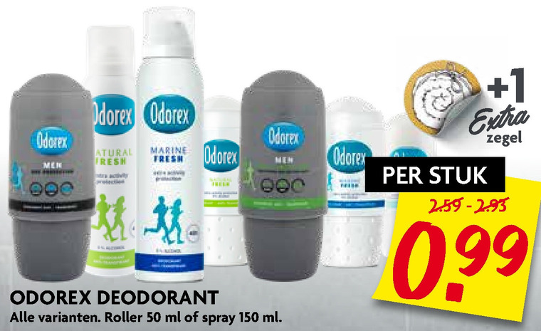 Odorex   deodorant folder aanbieding bij  Dekamarkt - details