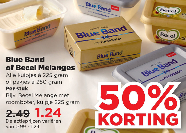 Blue Band   margarine folder aanbieding bij  Plus - details